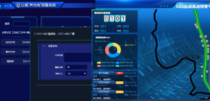 高速公路声光电预警系统